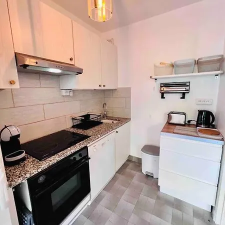Apartment L'eden : 4 Prs, Clim, Parking,300 M Des Plages Antibes